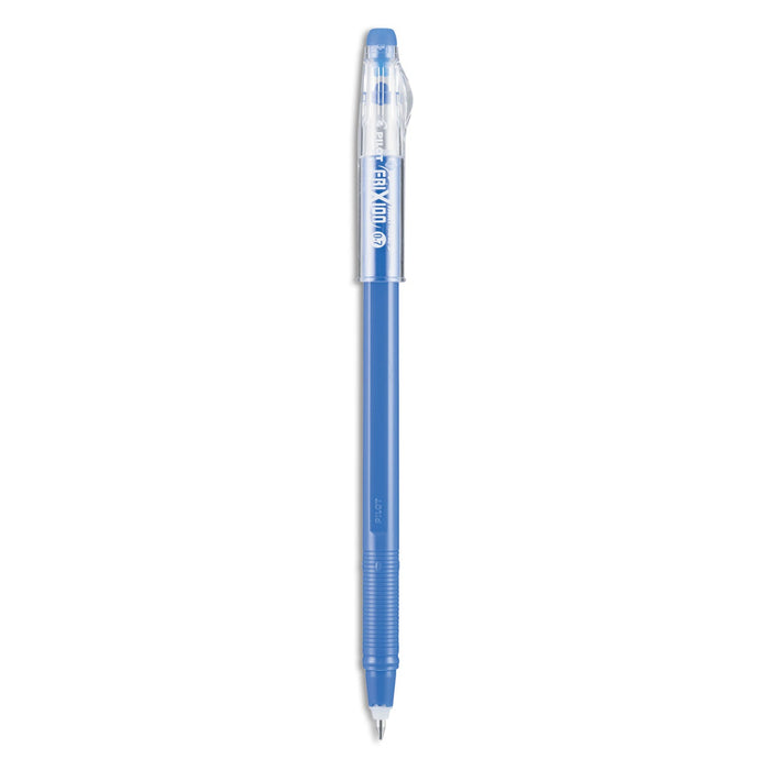 Pilot FriXion ColorSticks Erasable Gel Pen, Clipless Stick, Fine 0.7 mm, Blue Ink, Blue Barrel, Dozen