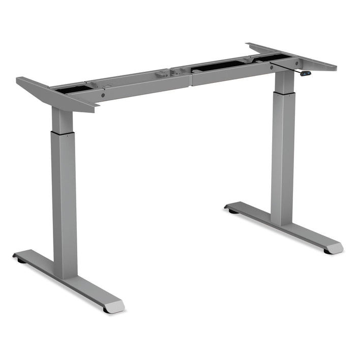 Alera 2-Stage Electric Adjustable Table Base, 48 to 72w x 24 to 36d x 27.5 to 47.2h, Gray