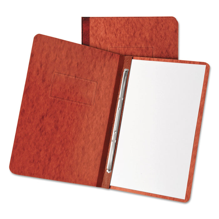 Oxford Heavyweight PressGuard and Pressboard Report Cover w/Reinforced Side Hinge, 2-Prong Metal Fastener, 3" Cap, 8.5 x 11, Red