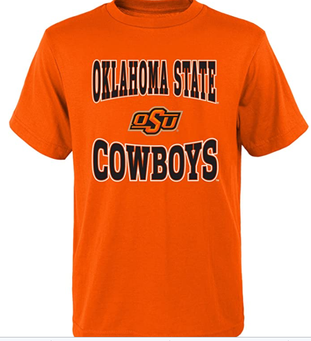 Oklahoma State Cowboys NCAA Boys Sports Team T-Shirt Youth Large by Vanessa Jane
