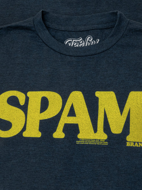 SPAM Logo T-Shirt - Navy by Tee Luv