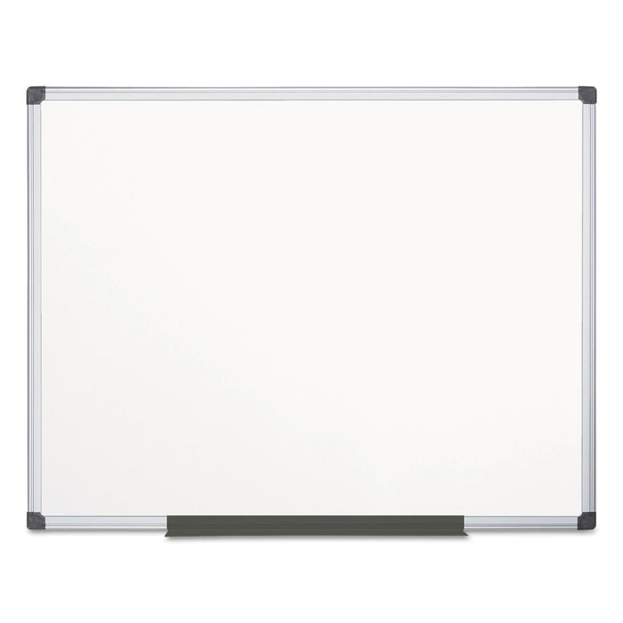 MasterVision Value Melamine Dry Erase Board, 48 x 72, White, Aluminum Frame