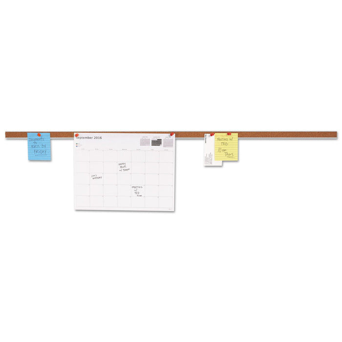 Universal Cork Bulletin Bar, Brown, 36 x 1