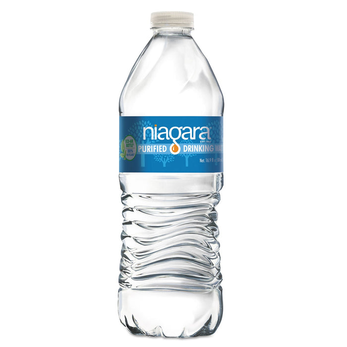 Niagara Purified Drinking Water, 16.9 oz Bottle, 24/Pack, 2016/Pallet