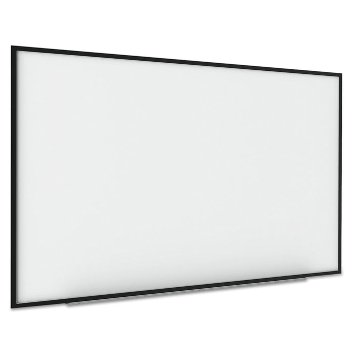 MasterVision Interactive Magnetic Dry Erase Board, 90 x 52 7/10 x 4 1/5, White/Black Frame