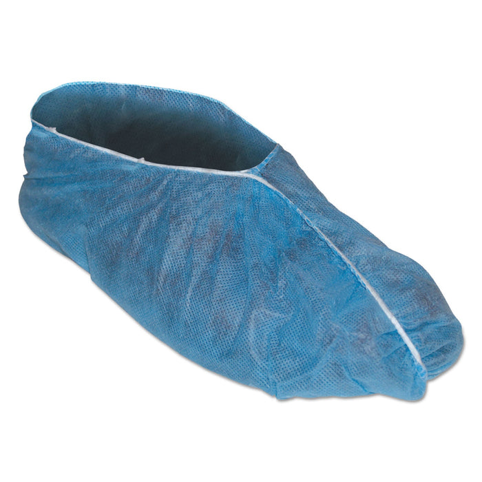 KleenGuard A10 Light Duty Shoe Covers, Polypropylene, One Size Fits All, Blue, 300/Carton