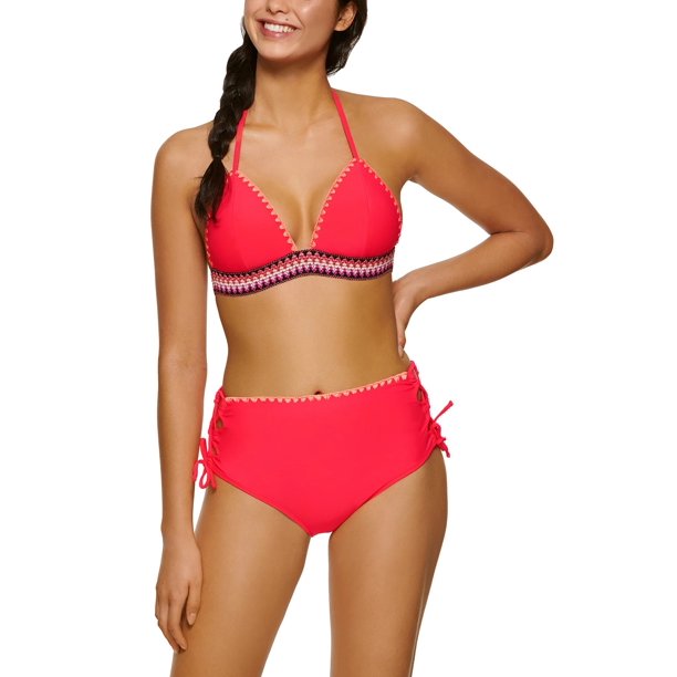 Hula Honey Cheeky High-Waist Bikini Swim Bottoms by Vanessa Jane