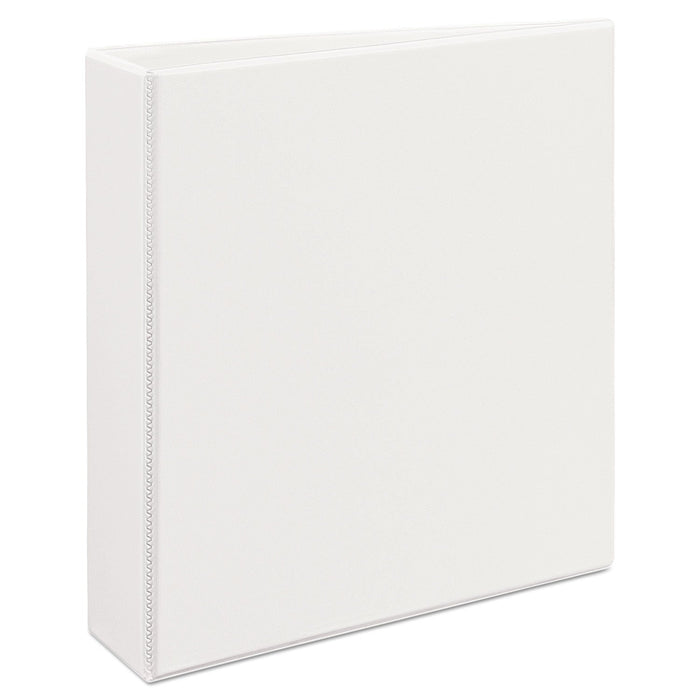 Avery Durable View Binder with DuraHinge and EZD Rings, 3 Rings, 2" Capacity, 11 x 8.5, White, (9501)