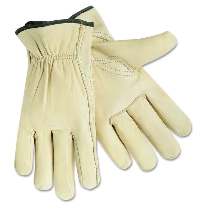 MCR Full Leather Cow Grain Gloves, X-Large, 1 Pair