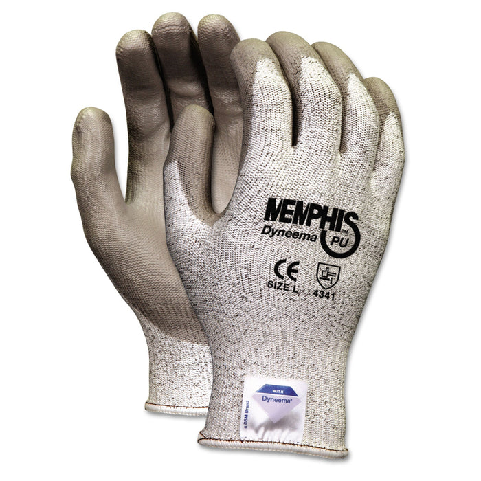 MCR Memphis Dyneema Polyurethane Gloves, X-Large, White/Gray, Pair
