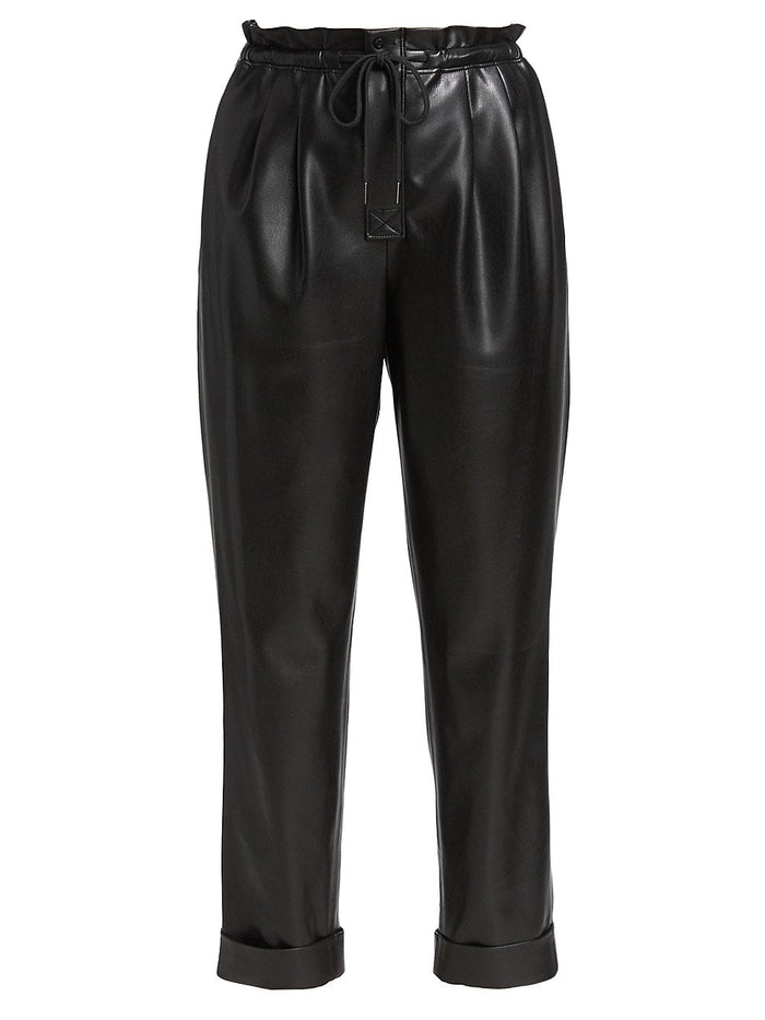 Alice and Olivia Liliana Faux Leather Paperbag Pants by Vanessa Jane
