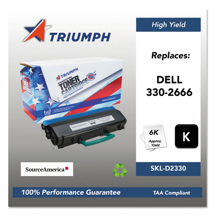Triumph 751000NSH1085 Remanufactured 330-2666 High-Yield Toner, 6,000 Page-Yield, Black