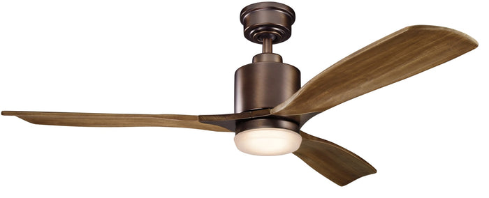 Kichler 300027 Ridley II 52 Ceiling Fan with Blades LED Light Kit/Wall Control by Vanessa Jane
