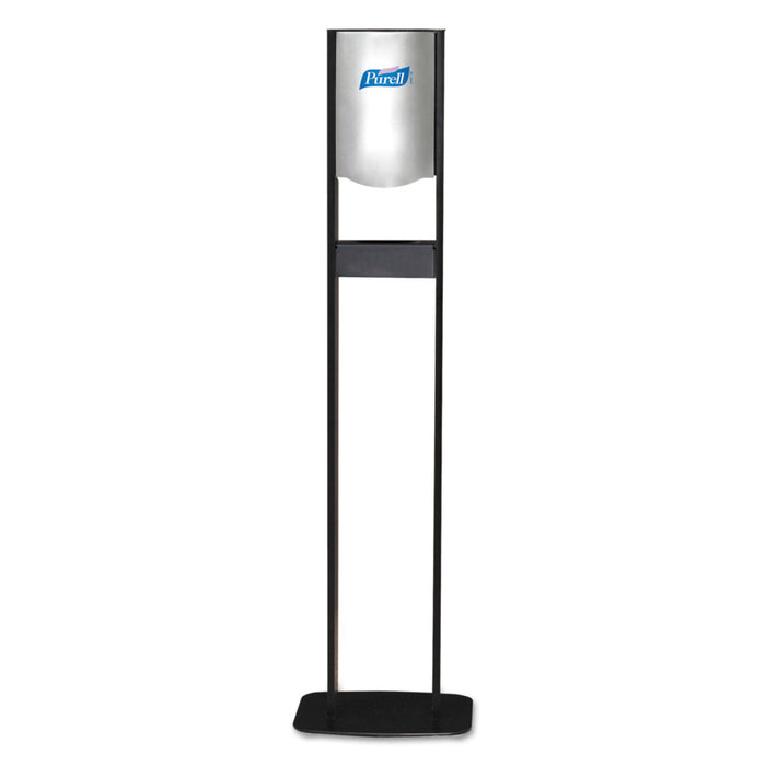 PURELL Elite LTX Floor Stand Dispenser Station, 1,200 mL, 15.25 x 9.86 x 58.1, Chrome/Black
