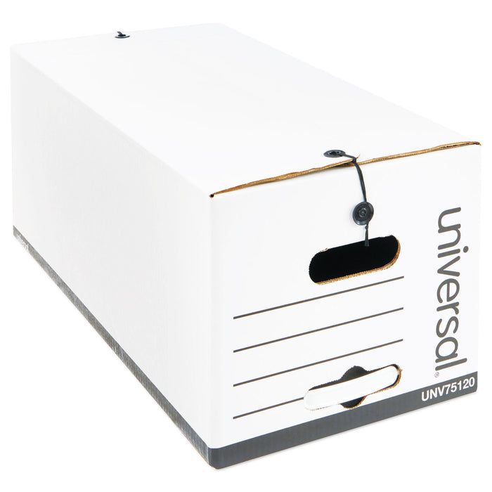 Universal Economical Easy Assembly Storage Files, Letter Files, White, 12/Carton