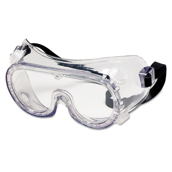 MCR Chemical Safety Goggles, Clear Lens, 36/Box