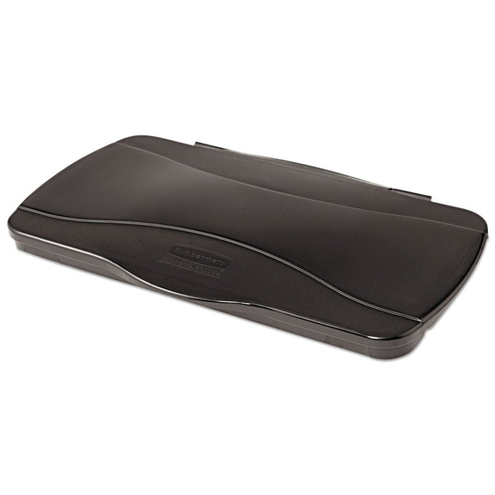 Rubbermaid Hinged Lid for Vented Slim Jim, 20.38w x 11.38d x 2.75h, Black