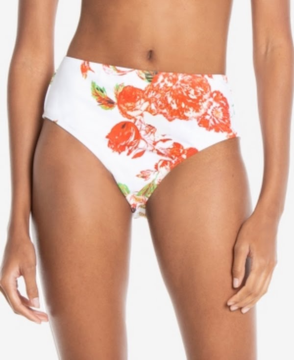 Rachel Rachel Roy High-Waist Floral Bikini Bottoms, Size XL by Vanessa Jane