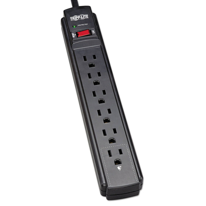 Tripp Lite Protect It! Surge Protector, 6 AC Outlets, 6 ft Cord, 790 J, Black