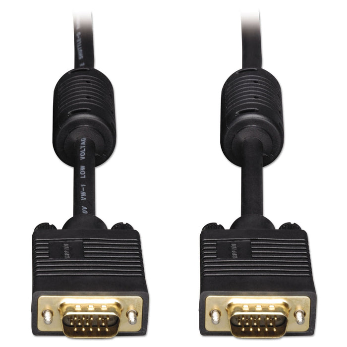 Tripp Lite VGA Coaxial High-Resolution Monitor Cable with RGB Coaxial, 6 ft, Black