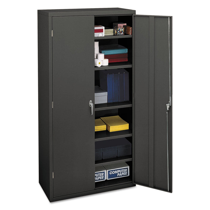 HON Assembled Storage Cabinet, 36w x 18 1/8d x 71 3/4h, Charcoal
