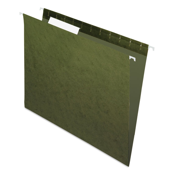Pendaflex Standard Green Hanging Folders, Letter Size, 1/3-Cut Tabs, Standard Green, 25/Box
