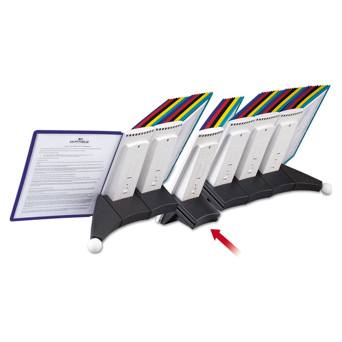 Durable SHERPA Reference System Extension Set, 10 Sleeves, Assorted Borders and Panels