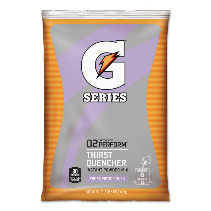 Gatorade Original Powdered Drink Mix, Riptide Rush, 51oz Packets, 14/Carton