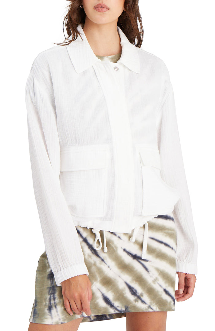 Sanctuary Sea Breeze Jacket, White, Size Large by Vanessa Jane