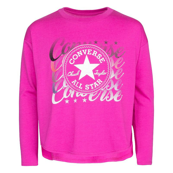 Converse Big Girls High Low Dolman Shirt, Size Large by Vanessa Jane