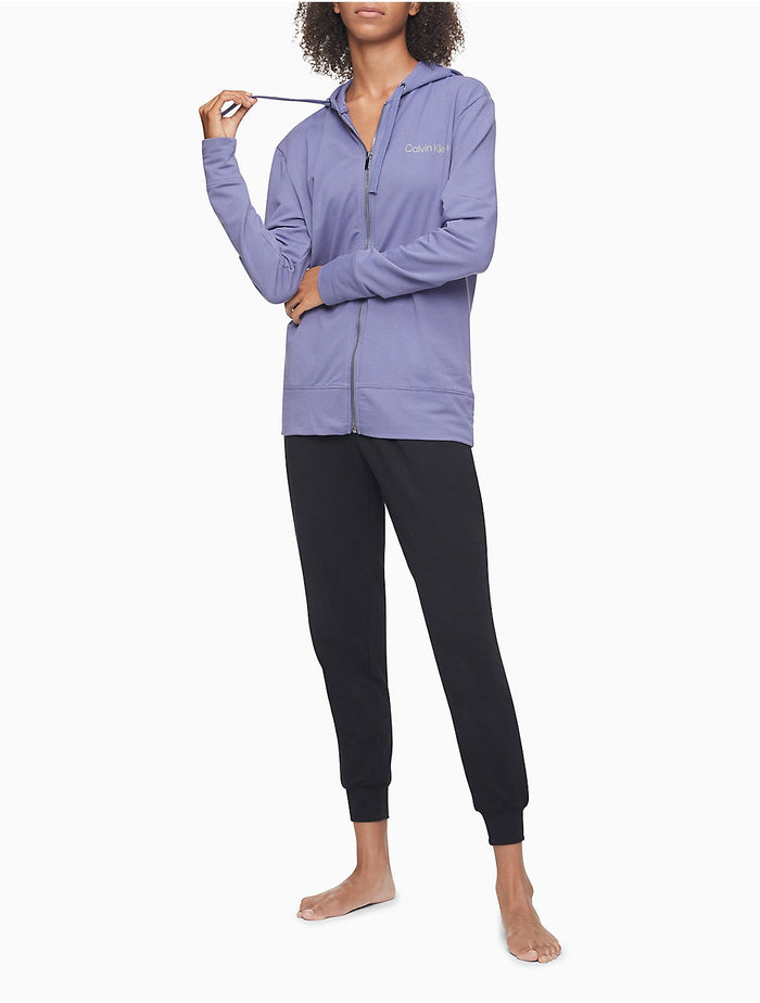 Calvin Klein Full Zip Hoodie in Vdd Bleached, Size Medium by Vanessa Jane