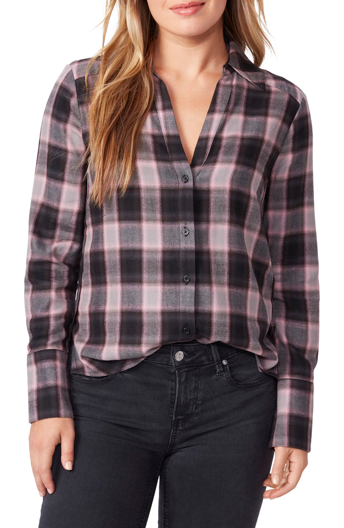 Paige Womens Davlyn Classic Oversized Boyfriend Plaid Button Up Shirt, Medium by Vanessa Jane