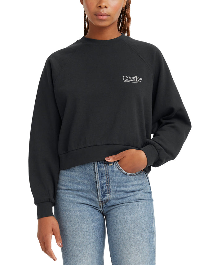 Levis Graphic Raglan-Sleeve Sweatshirt, Size XS by Vanessa Jane