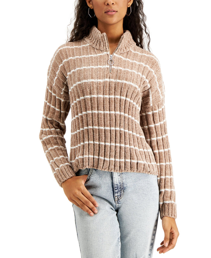 Hippie Rose Juniors’ Ribbed Chenille Sweater by Vanessa Jane