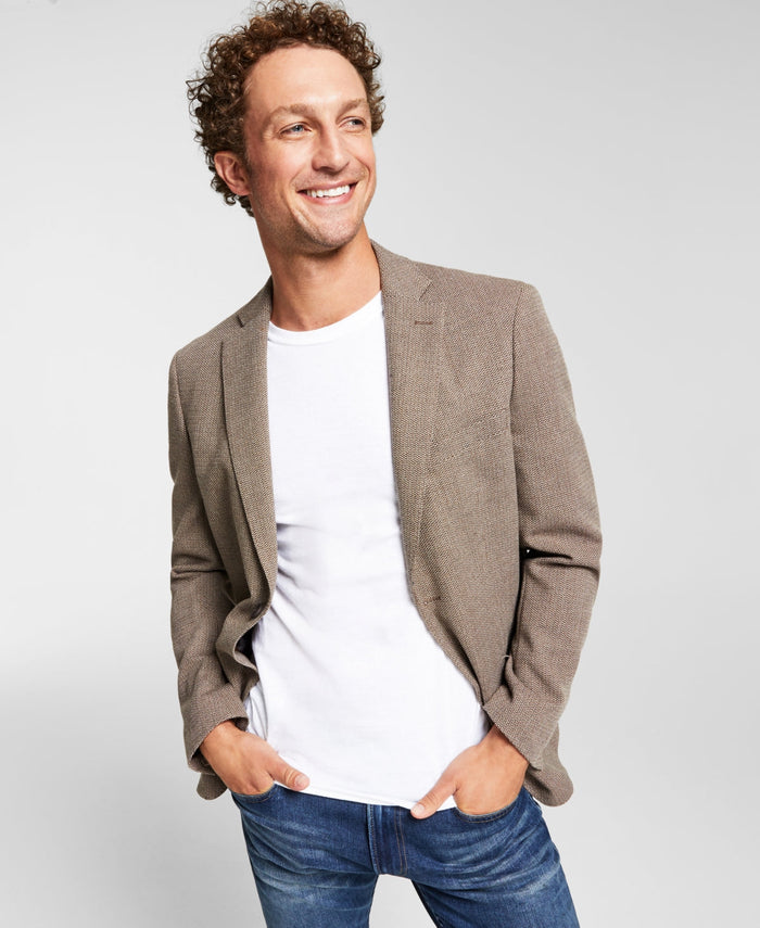 Calvin Klein Mens Slim-Fit Wool Textured Sport Coat by Vanessa Jane