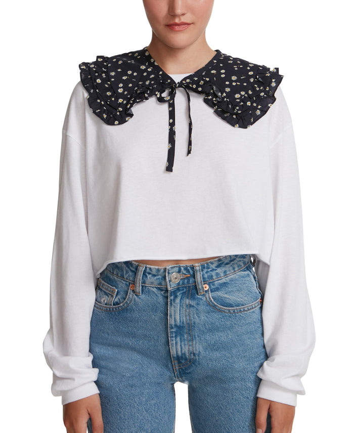Steve Madden Tiered Floral Cotton Collar by Vanessa Jane