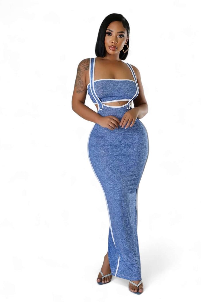2 Piece Tube Top & Jumper Dress by The House of Stylez