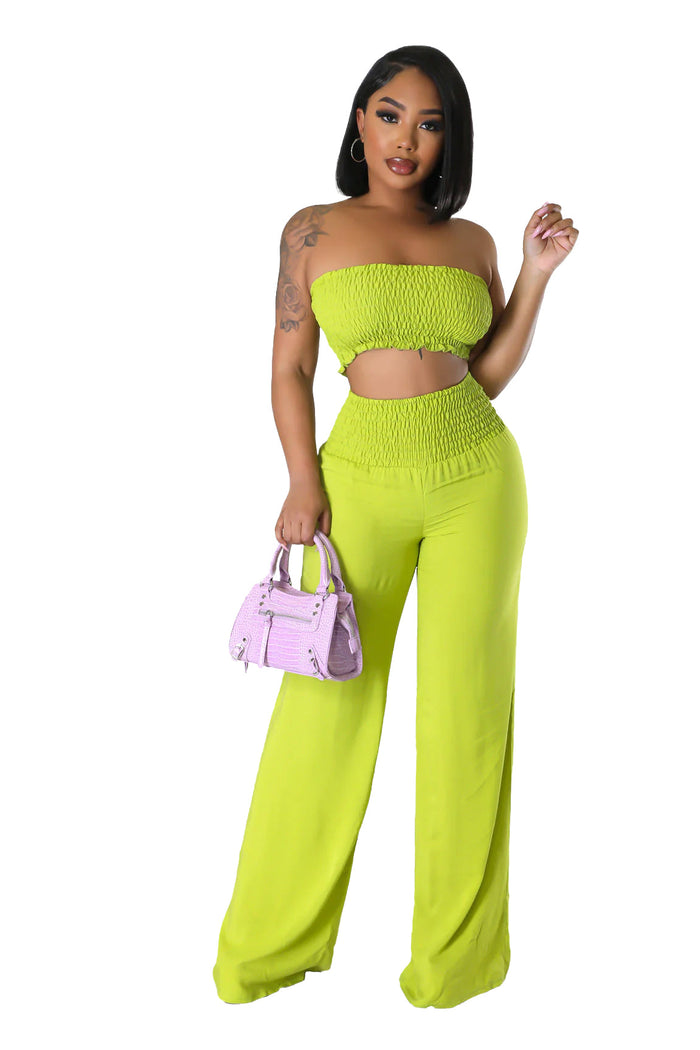 2 PC Bandeau Pants Set {Tall Girl Friendly} by The House of Stylez