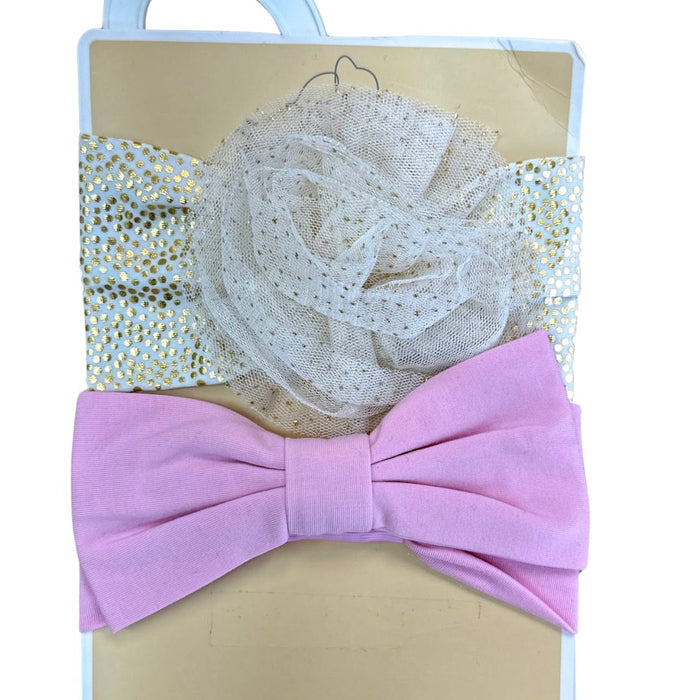 First Impressions Baby Girls 2-Pk. Chiffon Bow Headbands One Size by Vanessa Jane