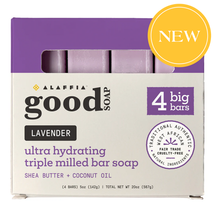 Good Soap Bar Soap Multipack Lavender by Alaffia