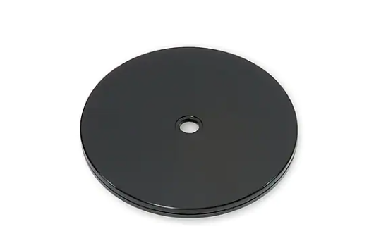Azar Displays 610166-Wht 6In Wide Revolving Display Base-Flat in Black (4 Pack) by Vanessa Jane