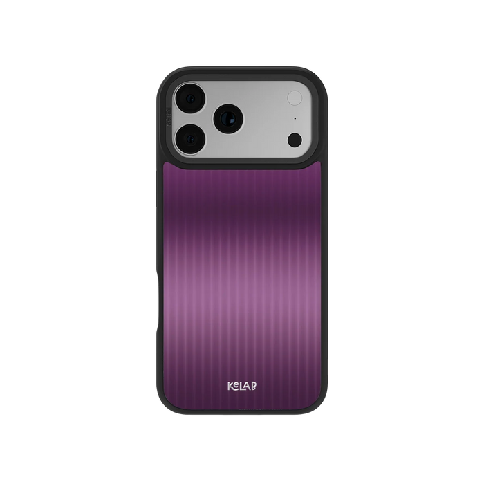 Violet Reverie | Purple Gradient Fluted Glass iPhone Case by KELAB