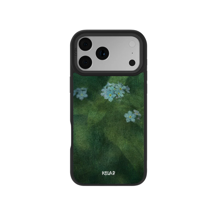 Misty Morning | Deep Green Floral iPhone Case by KELAB