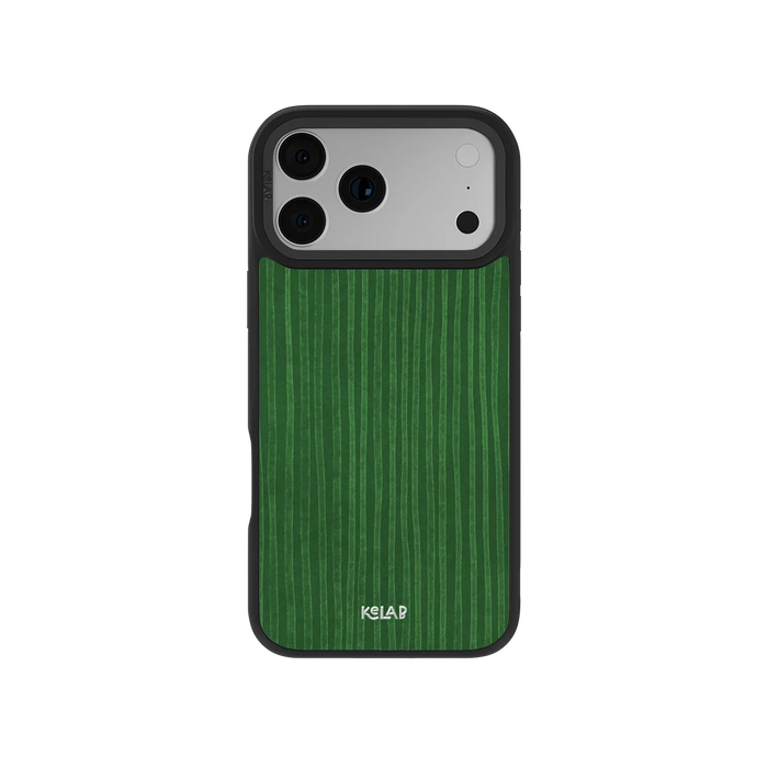 Emerald Drip | Green Stripe Pattern iPhone Case by KELAB
