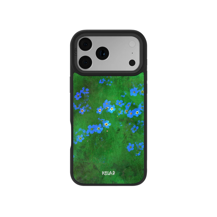 Forget Me Meadow | Vibrant Green Floral iPhone Case by KELAB