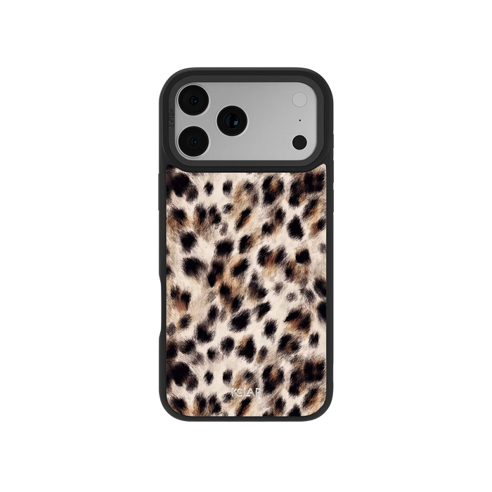 Arctic Aristocrat | Light Brown Cheetah Print iPhone Case by KELAB