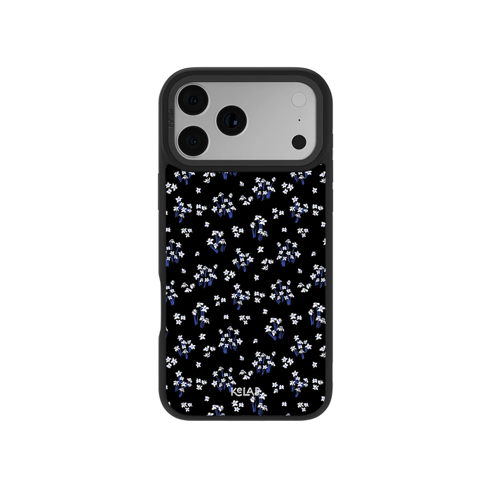 Inkwell Lily | Minimalist Black Floral iPhone Case by KELAB