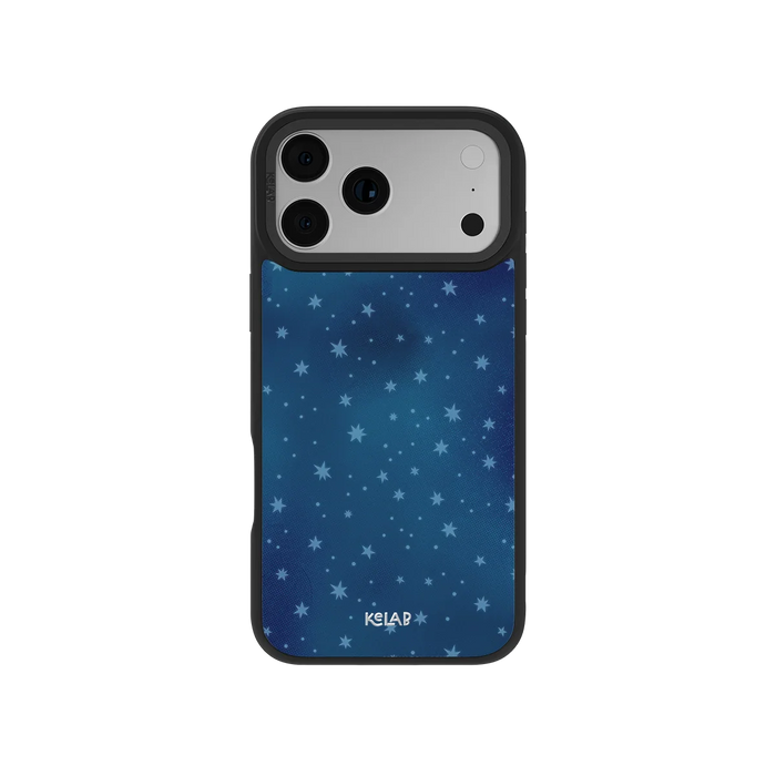 Moon Mist | Starry Midnight Blue iPhone Case by KELAB