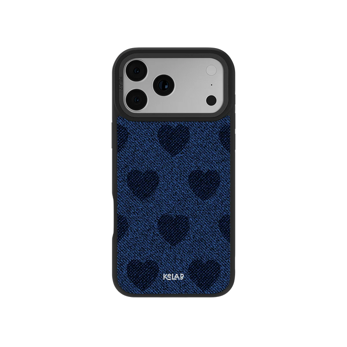 Indigo Crush | Denim Heart Y2K iPhone Case by KELAB