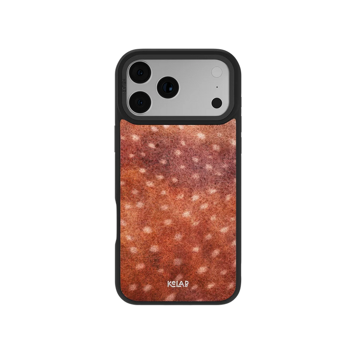 Midnight Fawn | Burnt Orange Deer Print iPhone Case by KELAB